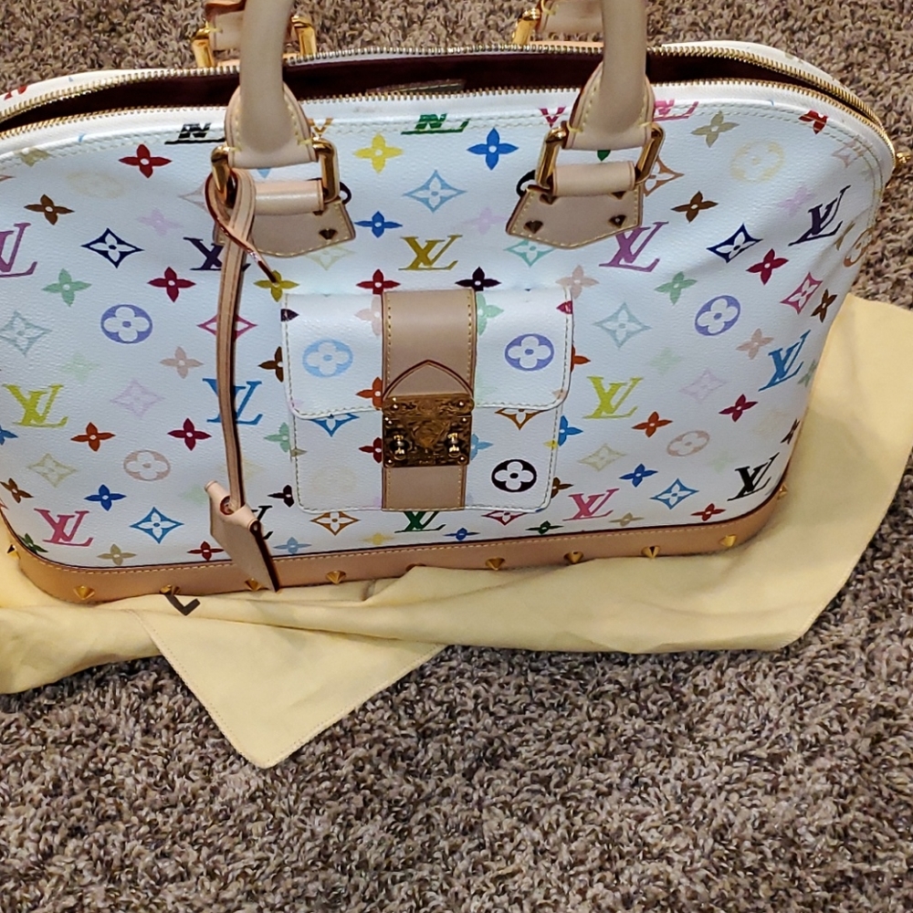 Louis vuitton multicolor white monogram alma - Picture 11 of 15